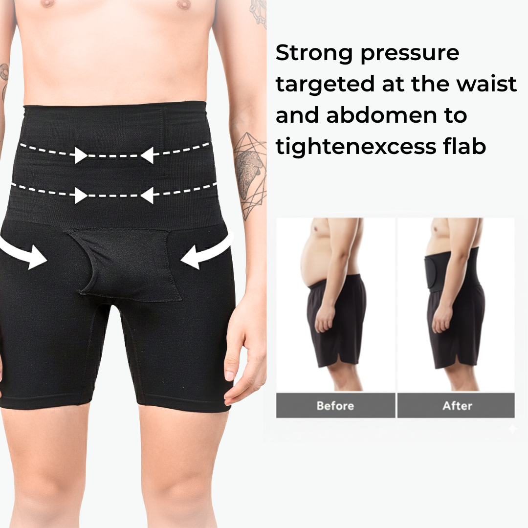 Men's High-Compression Body Shaper Shorts