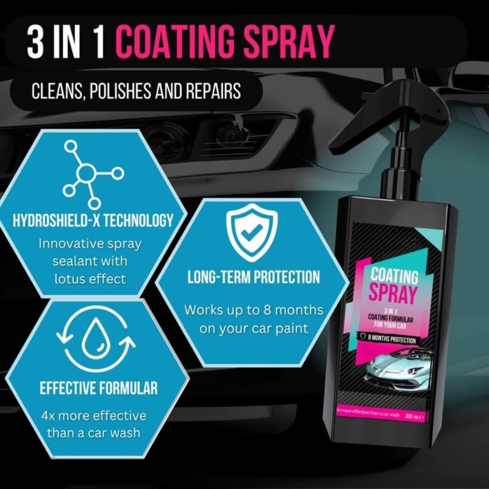 PlatinumShield-X Coating Spray & Foam Cleaner Combo