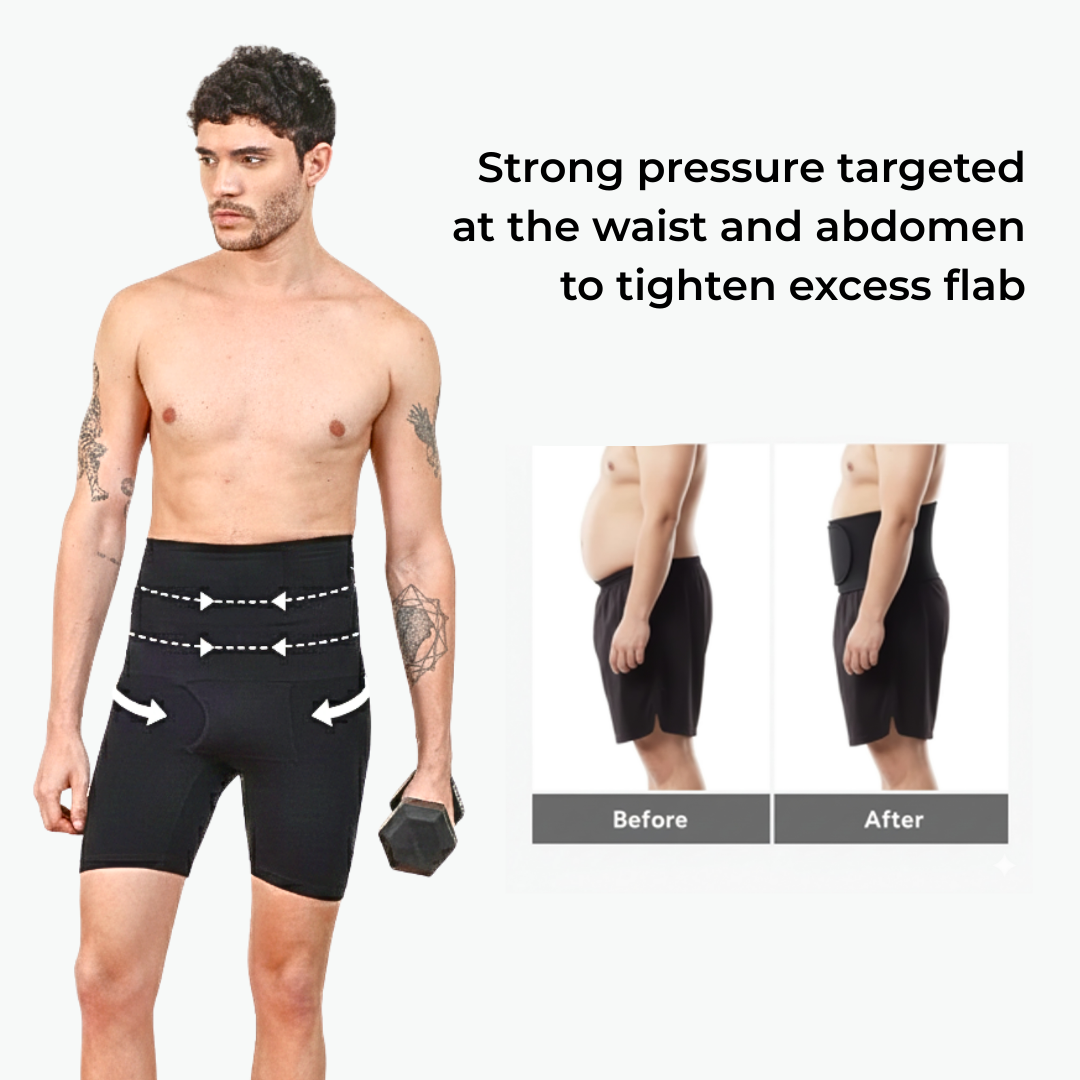 Men's High-Compression Body Shaper Shorts