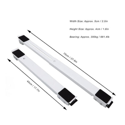 2Pcs Heavy Duty Extensible Appliance Roller