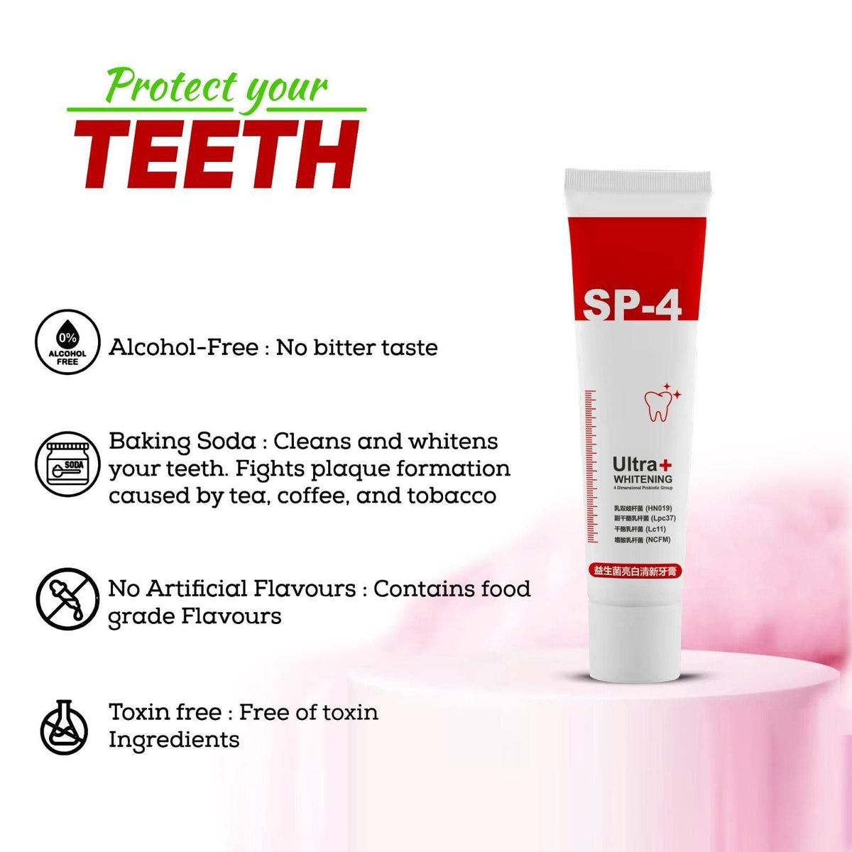Probiotic Teeth Whitening Toothpaste |💥SALE FLAT 50% OFF💥