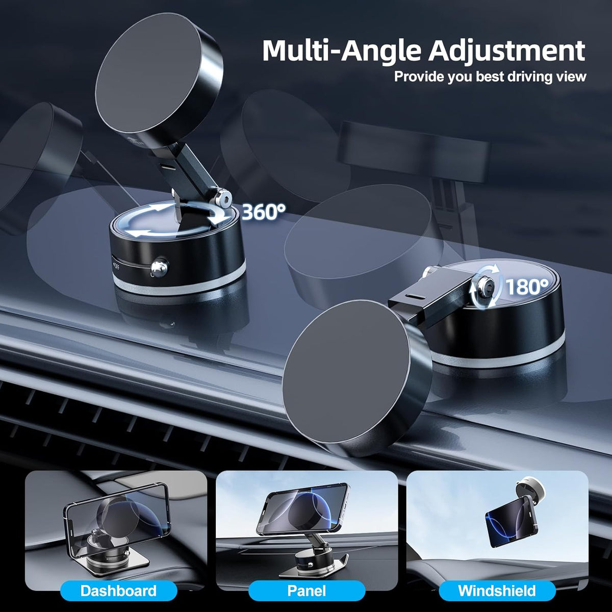 Vacuum Suction Magnetic Phone Holder | 🔥FLAT 50% SAVING🔥