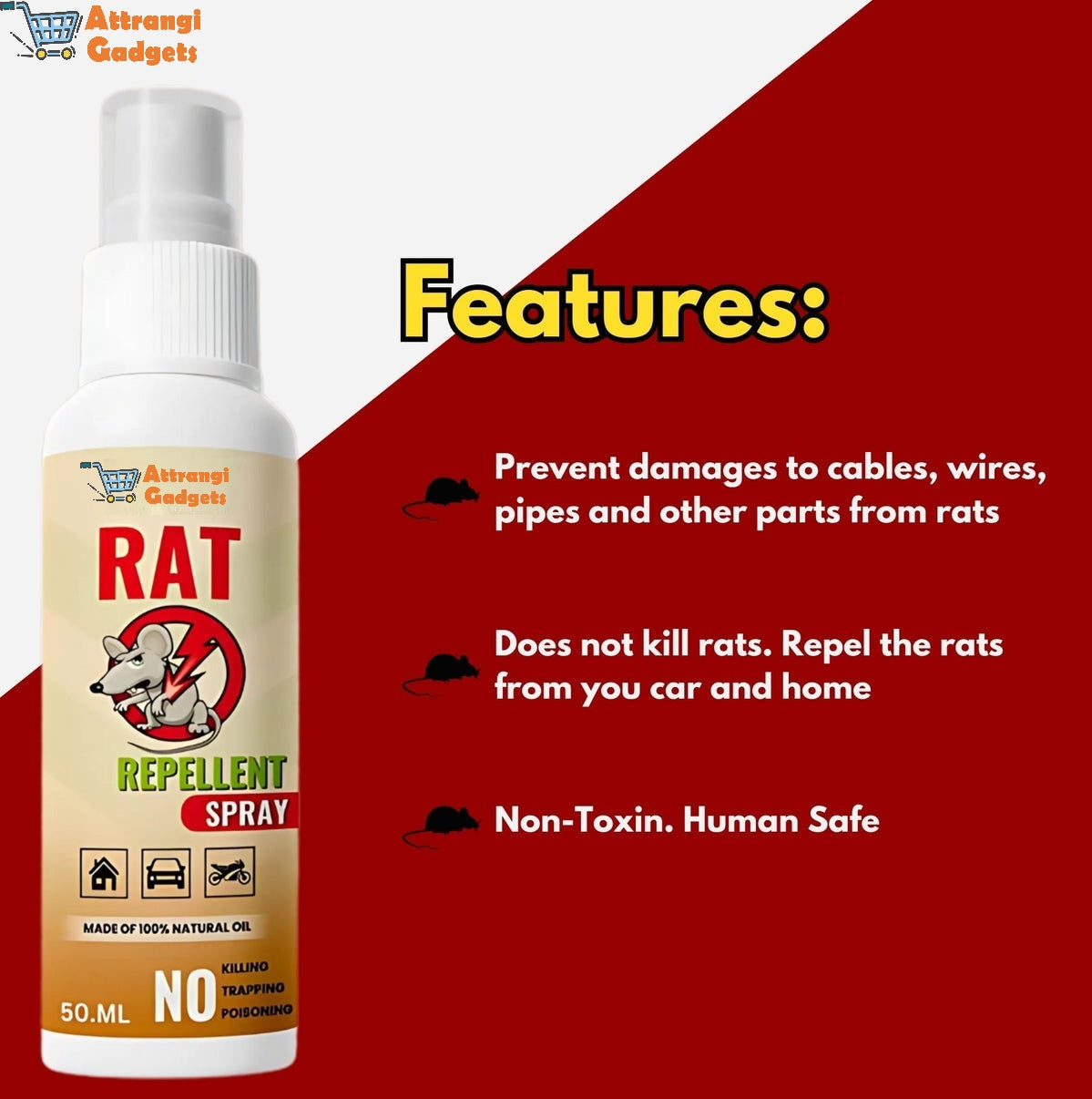 RatXpert-Pro™ - Rat Repellent Spray | 🔥BUY 1 GET 2 FREE🔥🔥